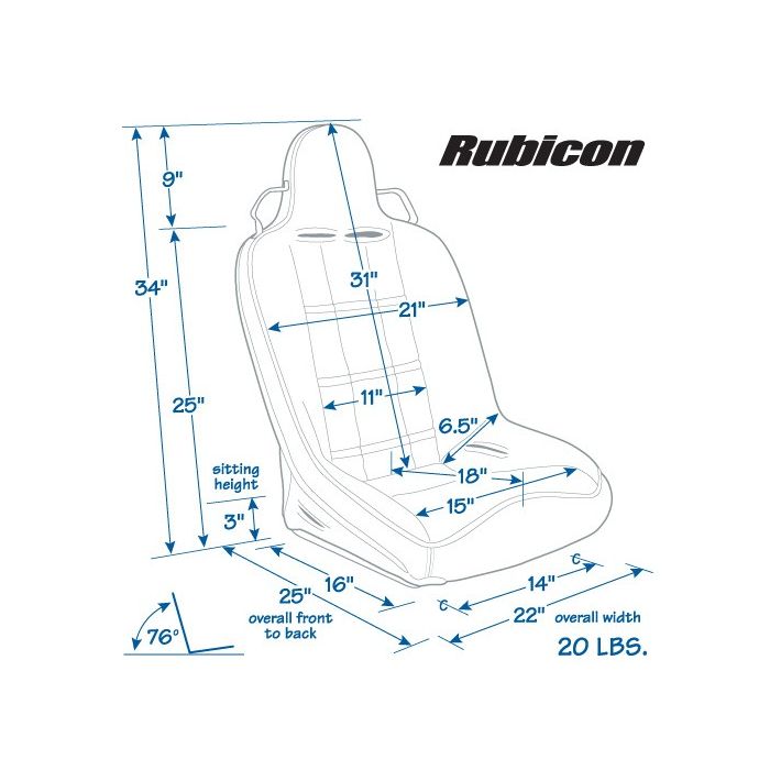 MasterCraft  Rubicon Seat with Fixed Headrest