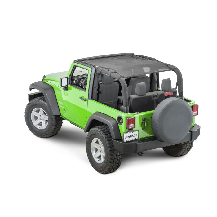 MasterTop  Shademaker Bimini Top Plus for 07-18 Jeep Wrangler JK 2-Door