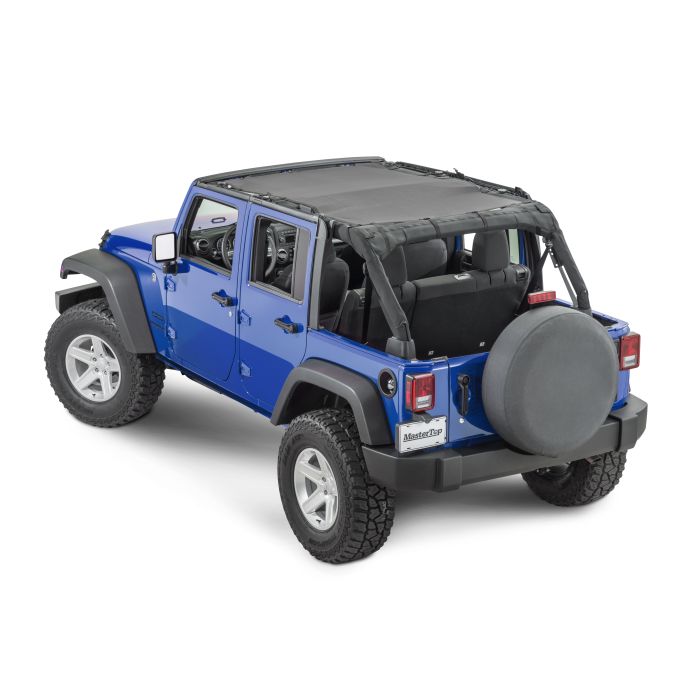 MasterTop  Shademaker Mesh Bimini Top Plus  for 07-18 Jeep Wrangler JK Unlimited 4 Door