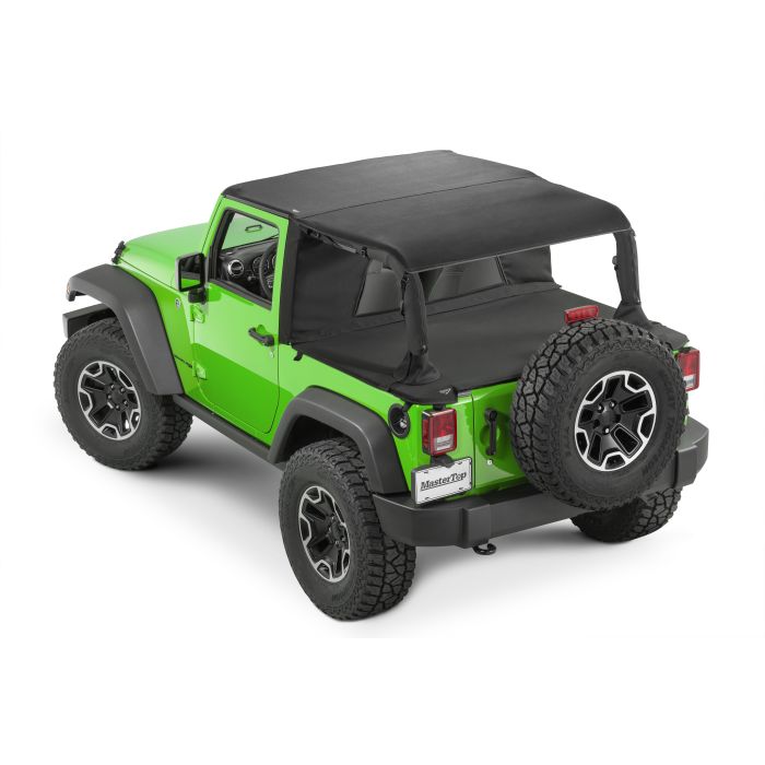 MasterTop  Ultimate Summer Combo Tops in MasterTwill® Fabric for 07-18 Jeep Wrangler JK 2-Door
