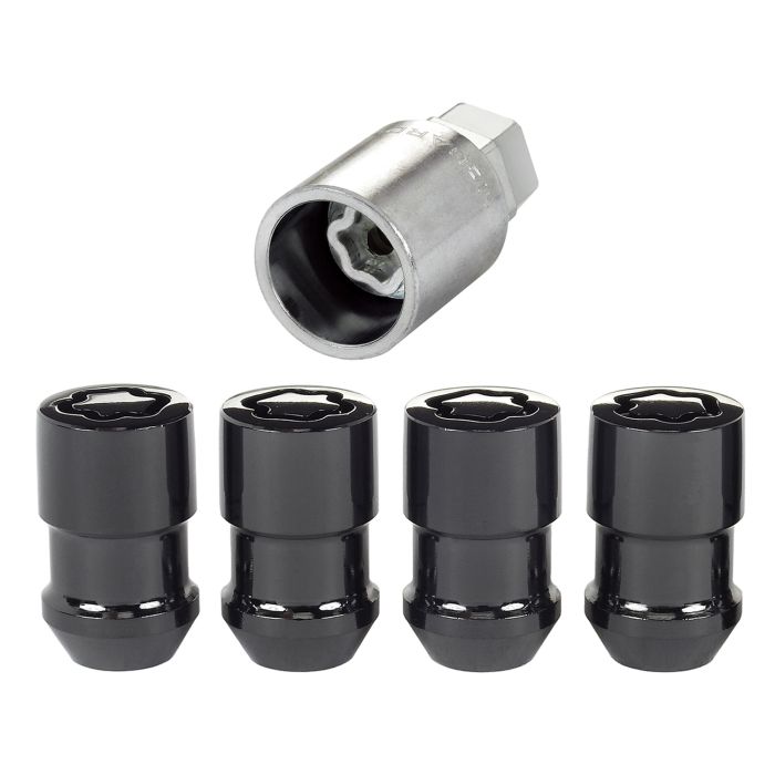 MCG CONE SEAT LOCKS 1/2-20 BLACK 4PC