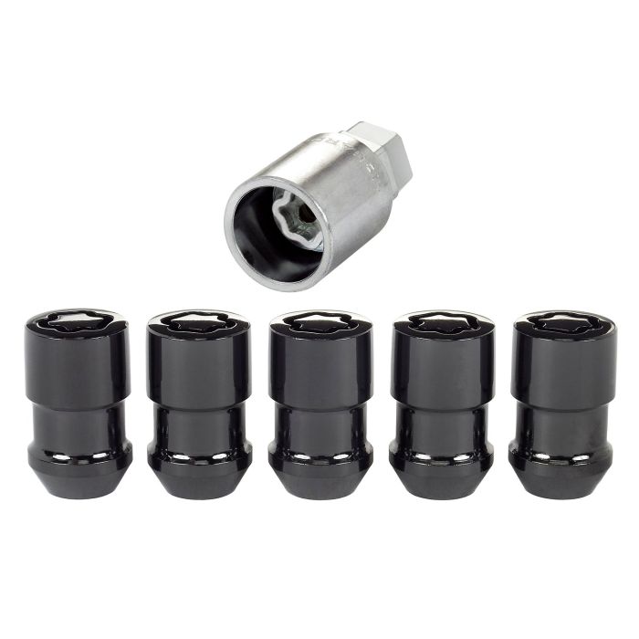 MCG CONE SEAT LOCKS 1/2-20 BLACK 5PC