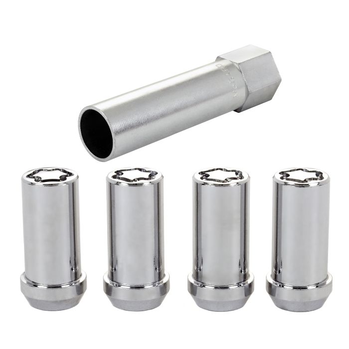 MCG TUNER CONE SEAT LOCK 1/2-20 CHR 4PC