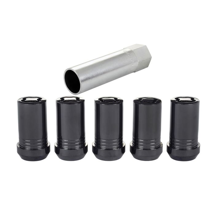 MCG TUNER WHEEL LOCK 4 PACK 1/2-20 BLK