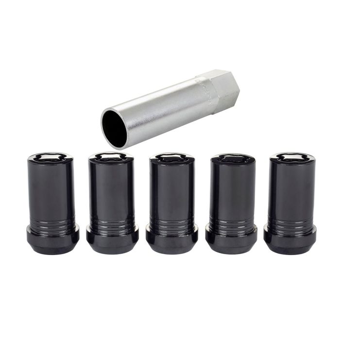 MCG TUNER WHEEL LOCK 4 PACK 1/2-20 BLK