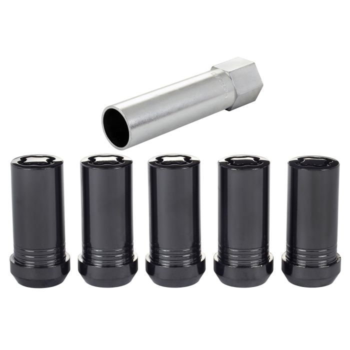 MCG TUNER CONE SEAT LOCK 1/2-20 BLK 5PC