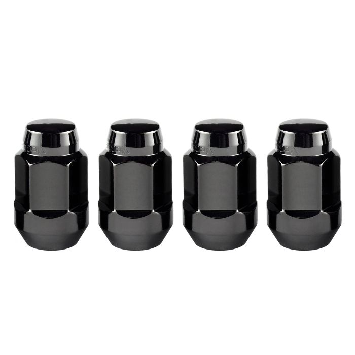 MCG CONE SEAT LUG 1/2-20 3/4IN BLK 4PC