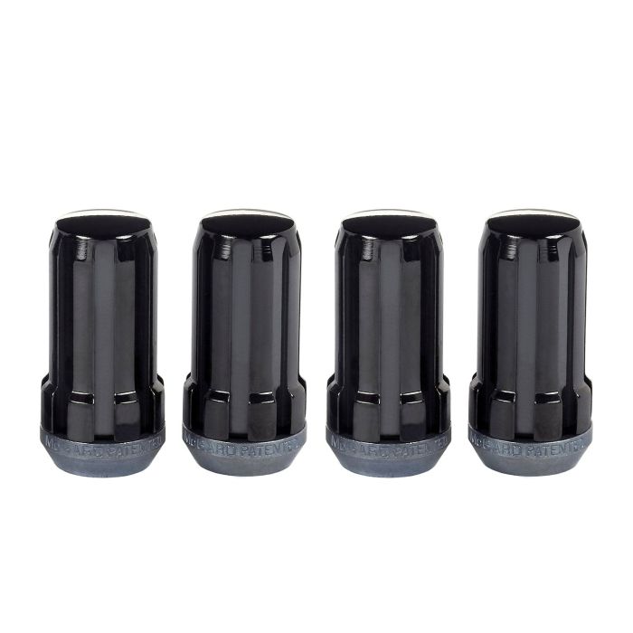 MCG SPLINE LUG NUTS 4 PACK 1/2-20 BLACK