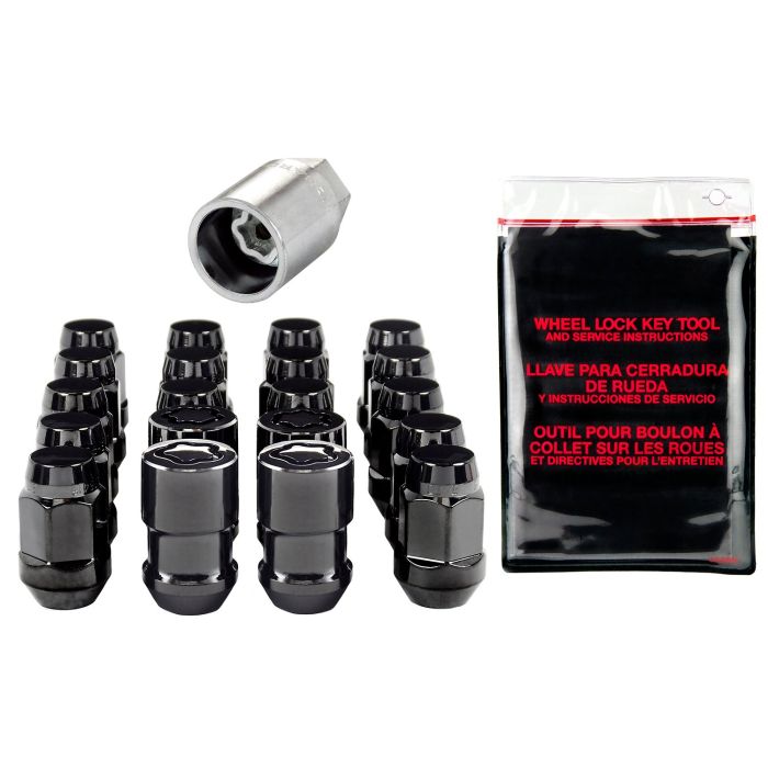 MCG BULGE LUG NUT KIT 1/2-20 BLK 20PC