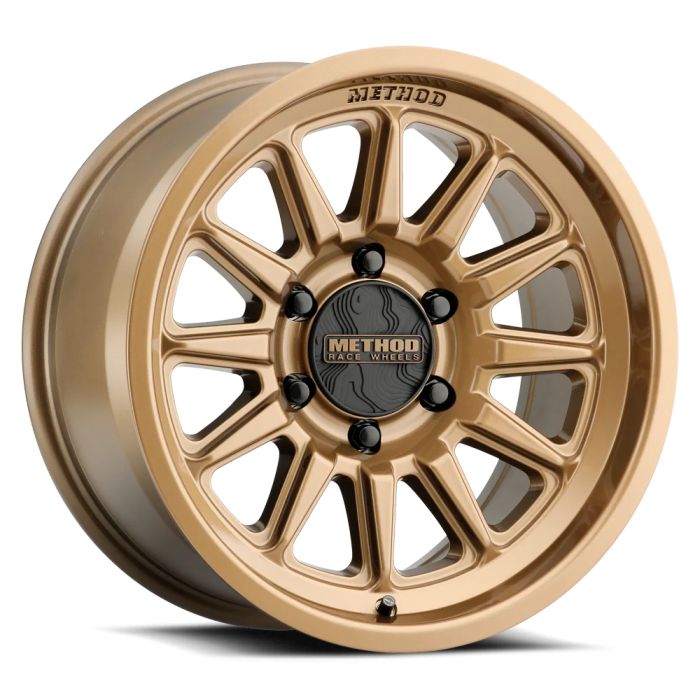 MR323 17x9, 6x5.5, -38 OS, 2650 lbs 3.47 BS Bronze