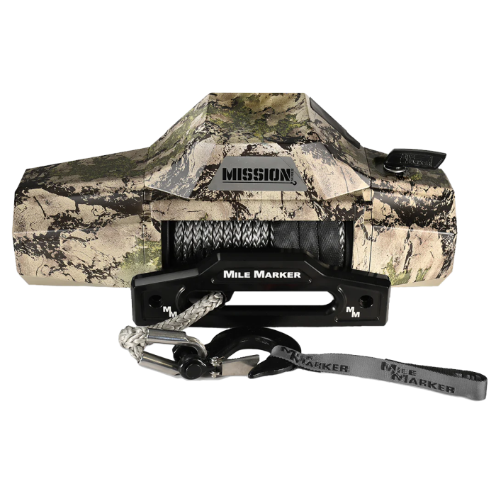 Mission 12K Capacity Winch with Synthetic Rope - Hunter Camo