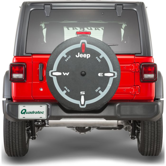 Mopar 82215446 Compass Design Spare Tire Cover  for 18-21 Jeep Wrangler JL