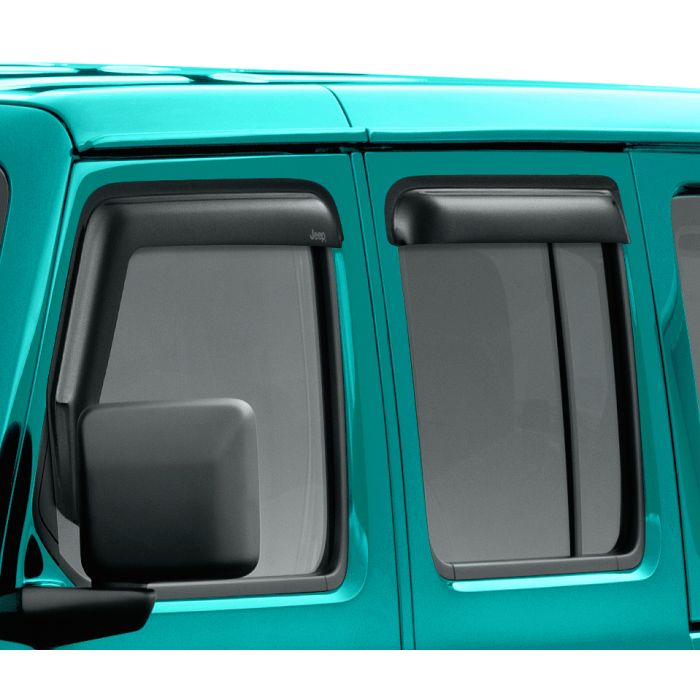 Mopar 82215368 Side Window Air Deflectors for 18-21 Jeep Wrangler JL Unlimited and Gladiator JT 