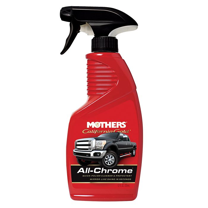 Mothers 05222 California Gold All-Chrome Quick-Polish Cleaner & Protectant 
