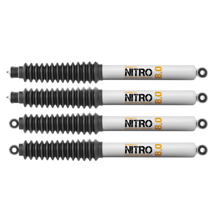 Quadratec  Maximum Duty Nitro 8.0 Shock Kit for 84-06 Jeep Cherokee XJ & Wrangler TJ