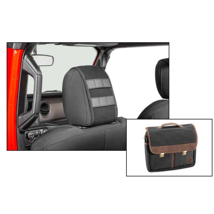 HD MOLLE Headrest Cover w/Grab & Go Storage Bag