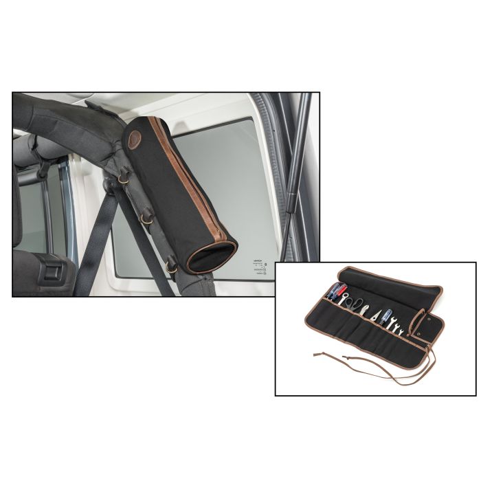 Roll Bar Storage Bag w/Sherpa Tool Roll Black