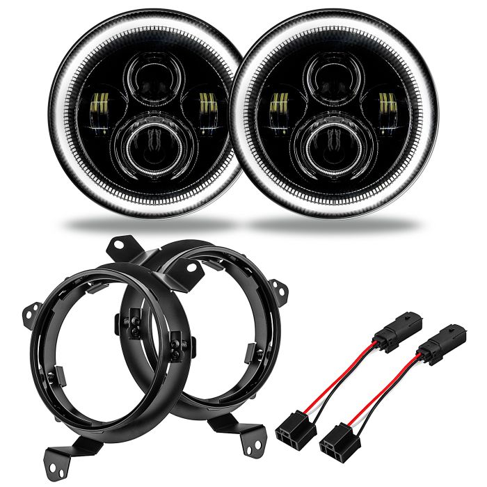 Oracle Lighting  7" High Powered Projector LED Headlight Pair for 18-20 Jeep Wrangler JL & Gladiator JT
