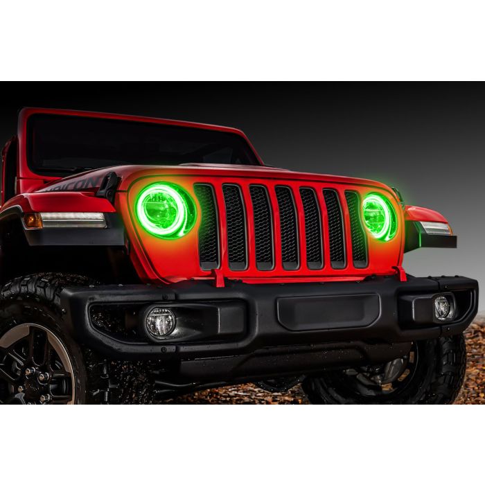 ORACLE HEADLIGHT LED HALO KIT GREEN JL