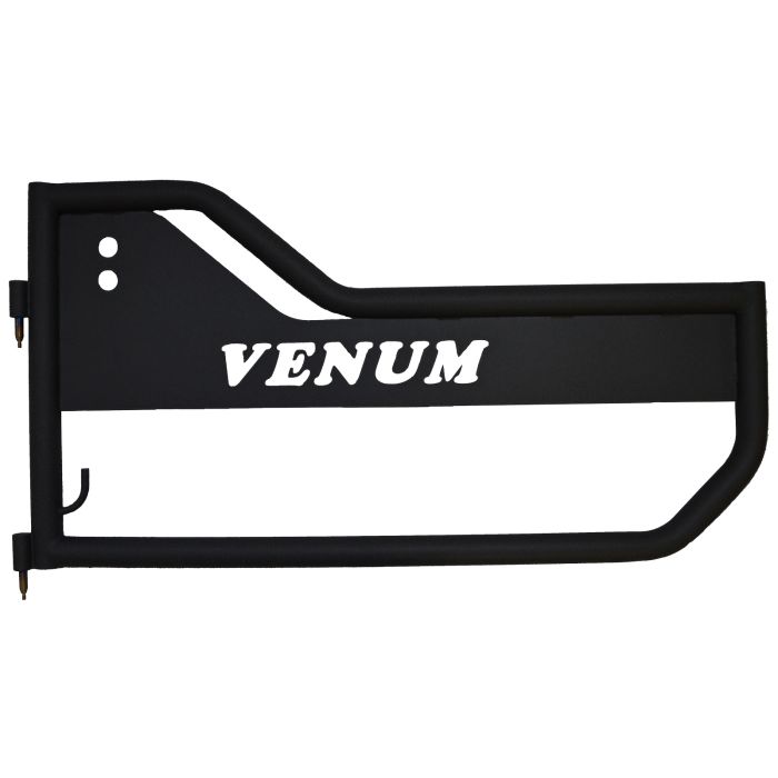 Owens Products JK15005 Front Venum Tubular Door Kit Textured Black or 07-18 Jeep Wrangler JK &  JK 4 Door Unlimited