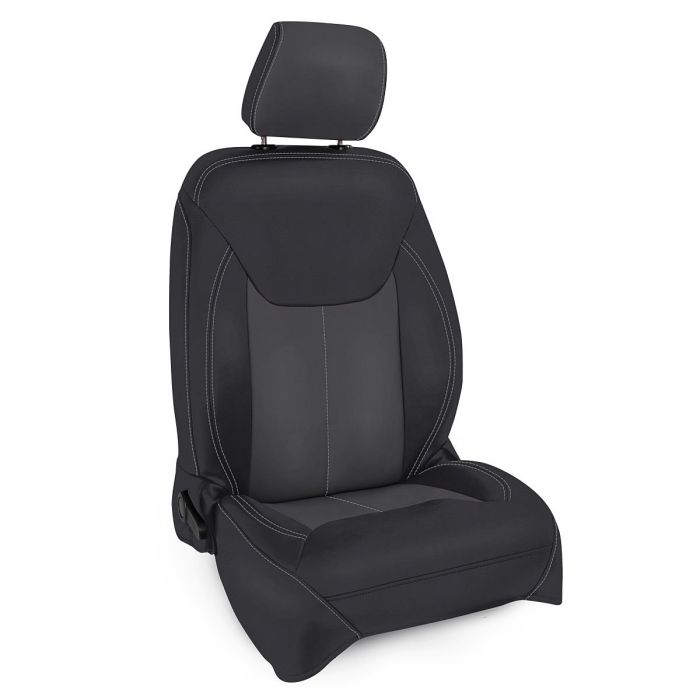PRP FR SEAT CVR 13-18 JK BLACK GRAY