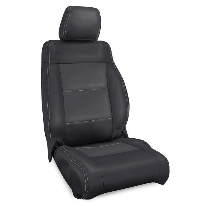 PRP FR SEAT CVR 07-10 JK BLACK GRAY