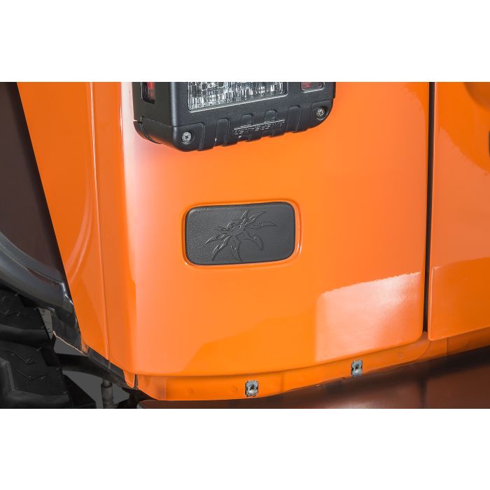 Poison Spyder 17-04-112 Rear License Plate Delete Cover for 07-18 Jeep Wrangler JK