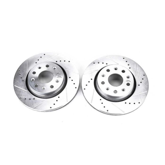 Power Stop AR8386XPR Front Drilled & Slotted Brake Rotor Pair for 2020 Jeep Gladiator JT