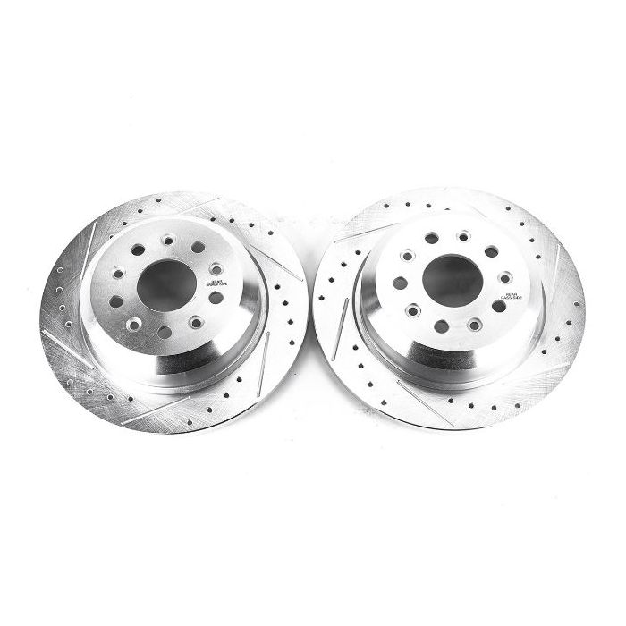 POWERSTOP DRILL/SLOT ROTOR PAIR REAR JL