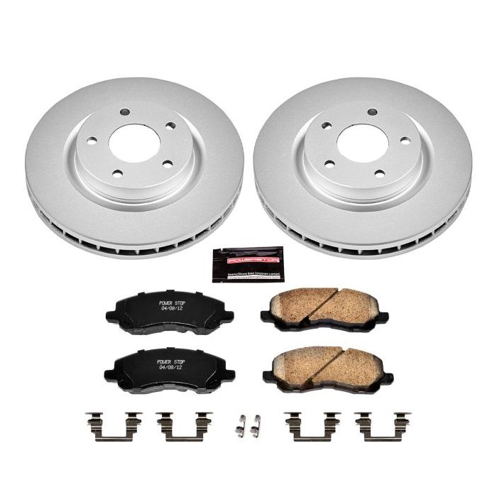 Power Stop CRK3032 Front Z17 Evolution Geomet Coated Brake Kit For 07-17 Jeep Compass & Jeep Patriot MK