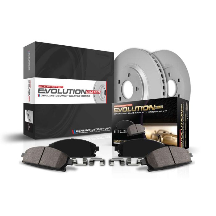 Power Stop CRK7940 Front Z17 Evolution Geomet Coated Brake Kit for 2020 Jeep Gladiator JT