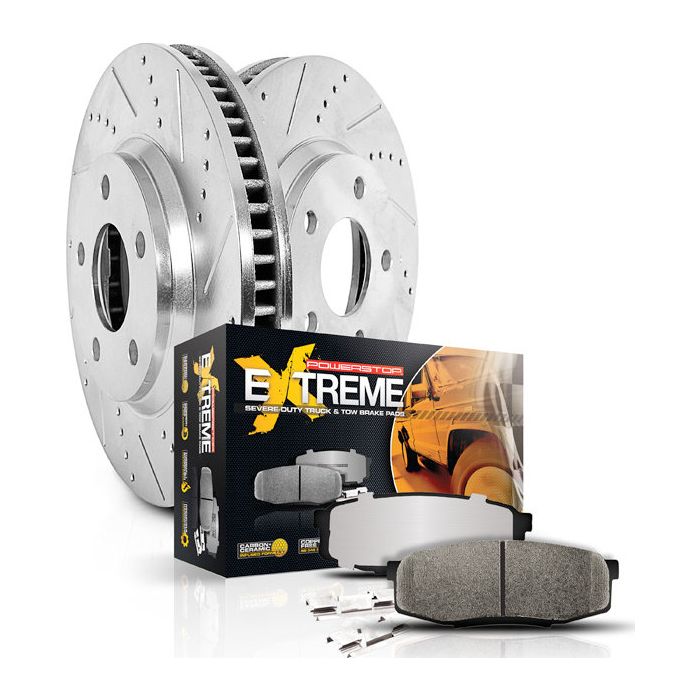 Power Stop K7300-36 Front & Rear Z36 Extreme Performance Truck & Tow Brake Kit for 15-18 Jeep Renegade BU