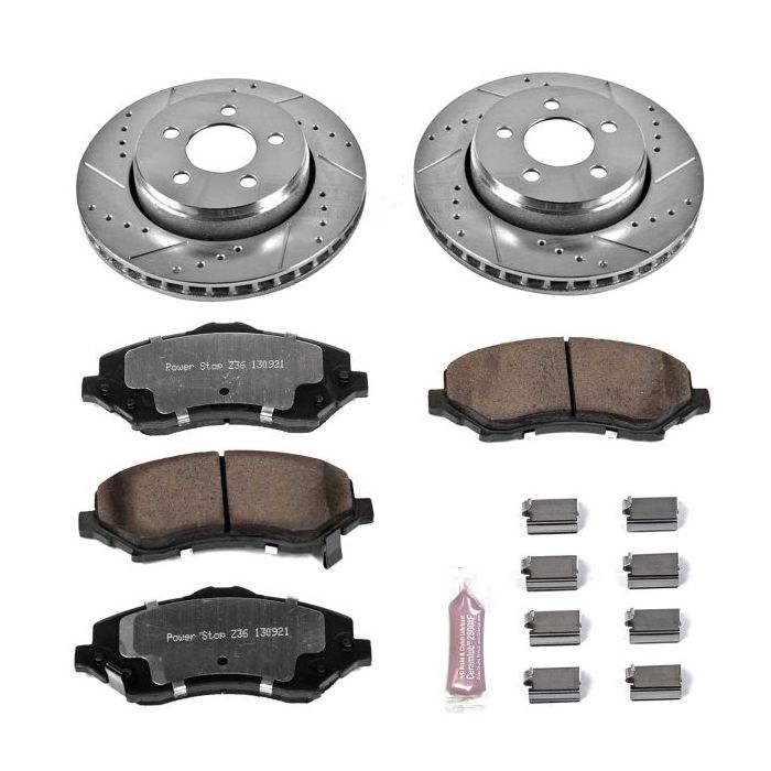 Power Stop K1631-36 Front Z36 Extreme Performance Truck & Tow Brake Kit for 08-12 Jeep Liberty KK