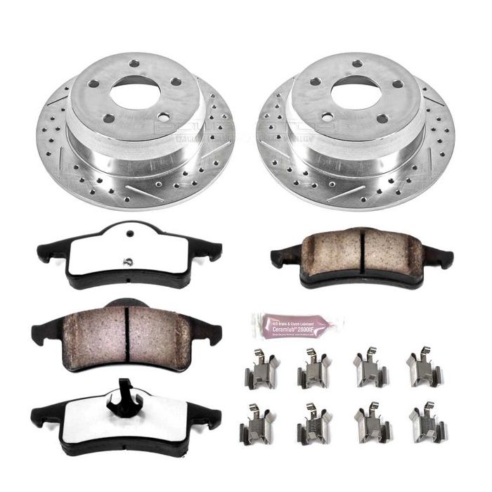 Power Stop K2151-36 Rear Z36 Extreme Performance Truck & Tow Brake Kit for 99-04 Jeep Grand Cherokee WJ