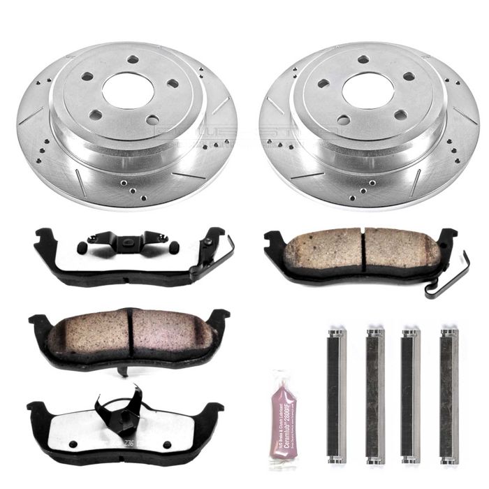 Power Stop K2221-36 Rear Z36 Extreme Performance  Truck & Tow Brake Kit for 05-10 Jeep Grand Cherokee WK2 & Commander XK