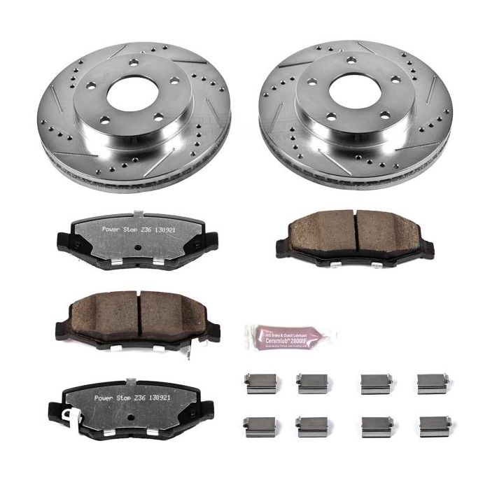 Power Stop K3046-36 Rear Z36 Extreme Performance Truck & Tow Brake Kit for 08-12 Jeep Liberty KK