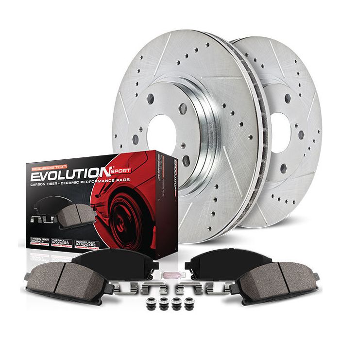 Power Stop  Rear Z23 Evolution Sport Upgrade Brake Kit for 18-20 Jeep Wrangler JL