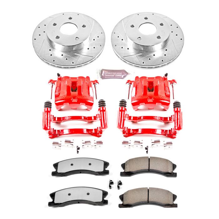 Power Stop KC2149-36 Front Z36 Extreme Performance Truck & Tow Brake Kit with Calipers for 99-04 Jeep Grand Cherokee WJ with Akebono Calipers