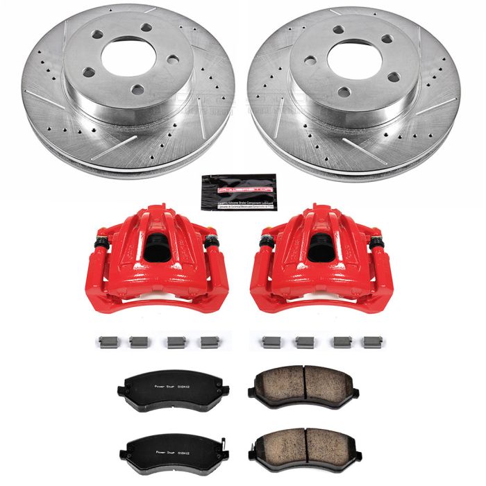 Power Stop KC2160-36 Front  Z36 Extreme Truck and Tow Brake Kit with Calipers for 02-07 Jeep Liberty KJ