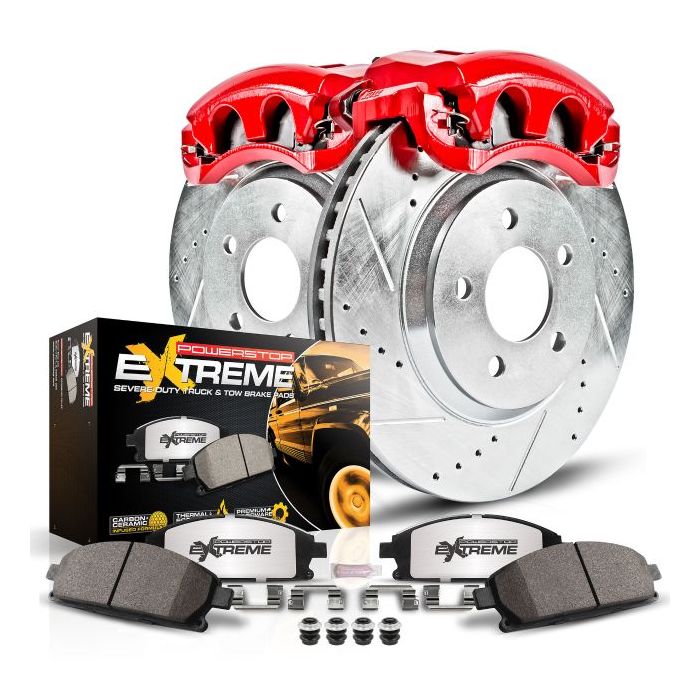 Power Stop  Rear Z36 Extreme Performance Truck & Tow Brake Kit with Calipers for 18-20 Jeep Wrangler JL