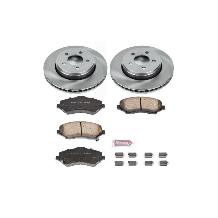Power Stop KOE1631 Front Z16 Autospecialty Daily Driver OE Brake Kit for 08-12 Jeep Liberty KK