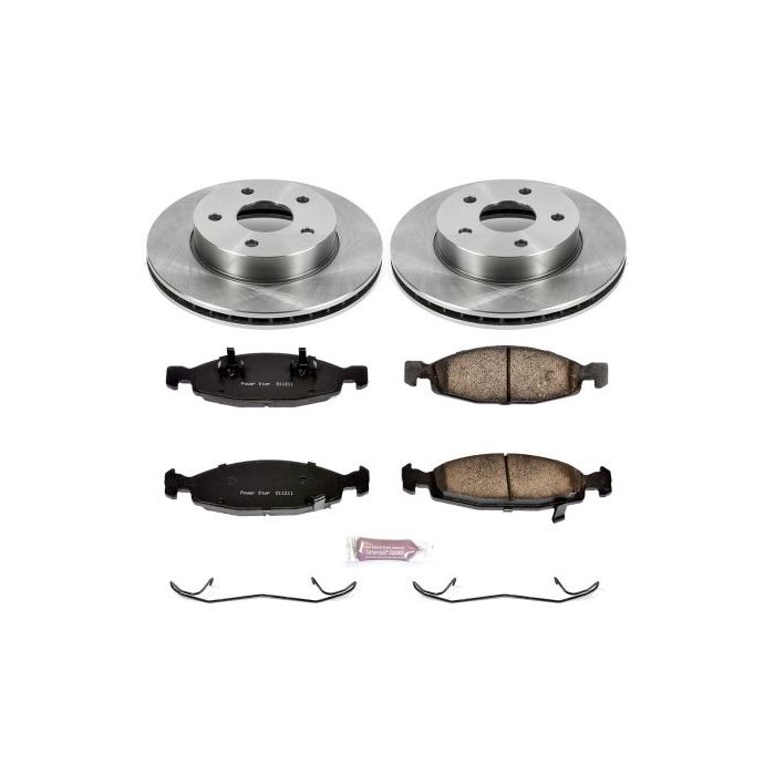 Power Stop KOE2147 Front Z16 Autospecialty Daily Driver OE Brake Kit for 99-02 Jeep Grand Cherokee WJ with Teves Calipers