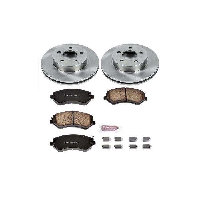 Power Stop KOE2160 Front Z16 Autospecialty Daily Driver OE Brake Kit for 02-07 Jeep Liberty KJ