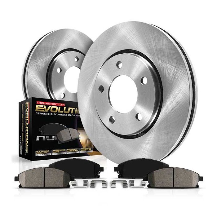 Power Stop KOE2832 Front & Rear Z16 Autospecialty Daily Driver OE Brake Kit for 08-12 Jeep Liberty KK