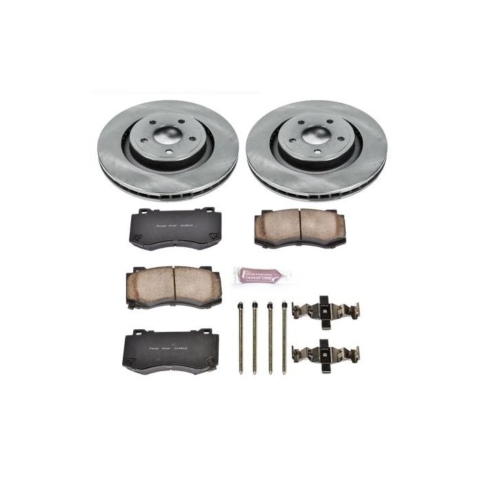 Power Stop KOE2924 Front Z16 Autospecialty Daily Driver OE Brake Kit for 06-10 Jeep Grand Cherokee WK SRT8