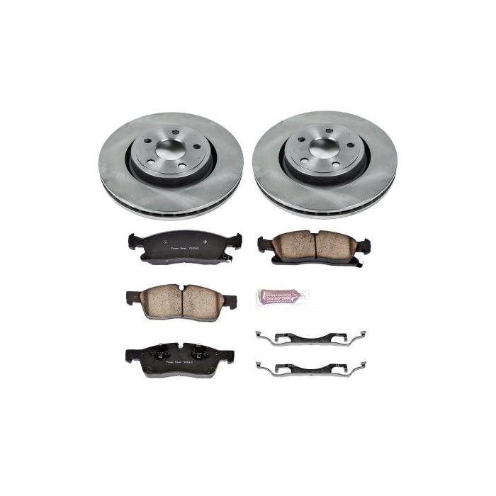Power Stop KOE5954 Front Z16 Autospecialty Daily Driver OE Brake Kit for 11-15 Jeep Grand Cherokee WK2 with Vented Rear Rotors