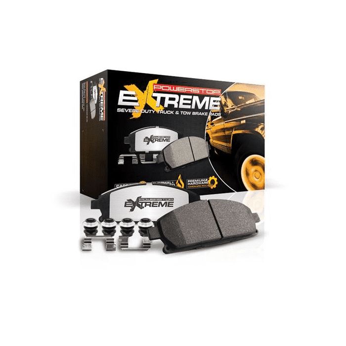 Power Stop Z36-1843 Extreme Duty Truck And Tow Front Brake Pads w/Hardware  for 14-17  Jeep Cherokee KL