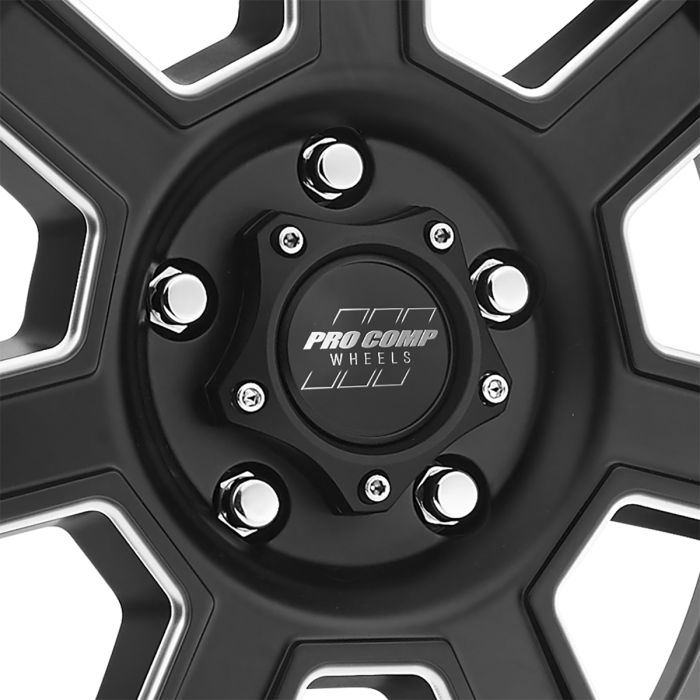 Pro Comp  Sledge Series 43 in Black with Milled Edges for 07-23 Jeep Wrangler JL, JK & Gladiator JT