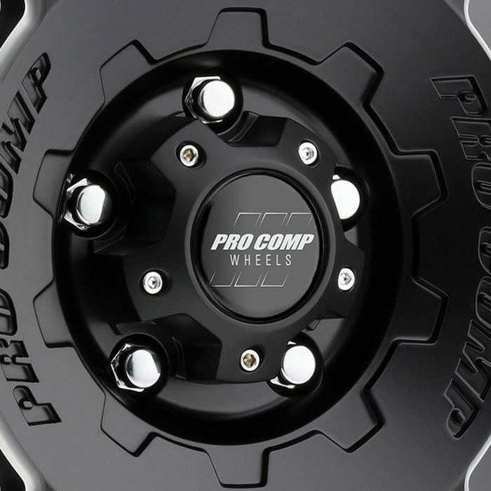 Pro Comp  Hammer Series 60 Wheel in Black with Machined  for 07-23 Jeep Wrangler JL, JK & Gladiator JT