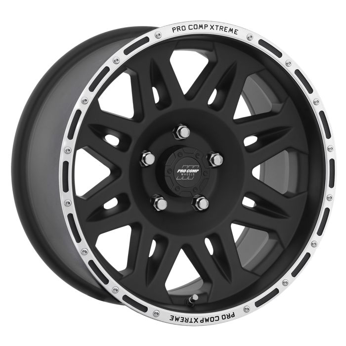 Pro Comp  Series 05 Black with Machined Bead for 07-23 Jeep Wrangler JL, JK & Gladiator JT